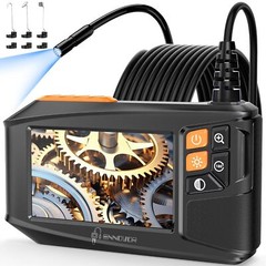 Industrial Borescope Camera – 8 Adjustable LEDs, Semi-Rigid Cable for Mechanics