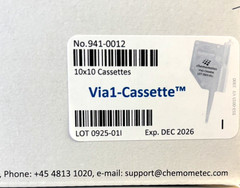 ChemoMetec Via1-Cassette 941-0012 100/Box Factory Sealed Exp 11-12/2026