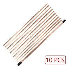 15% Silver Brazing Rods BCuP-5 10 Pcs for HVAC & Industrial Applications