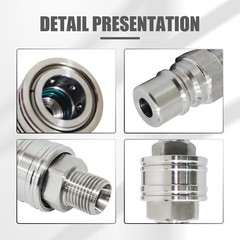 M16-M14 Hydraulic Attachment Fittings Quick Connect Adapters For Mini Excavator