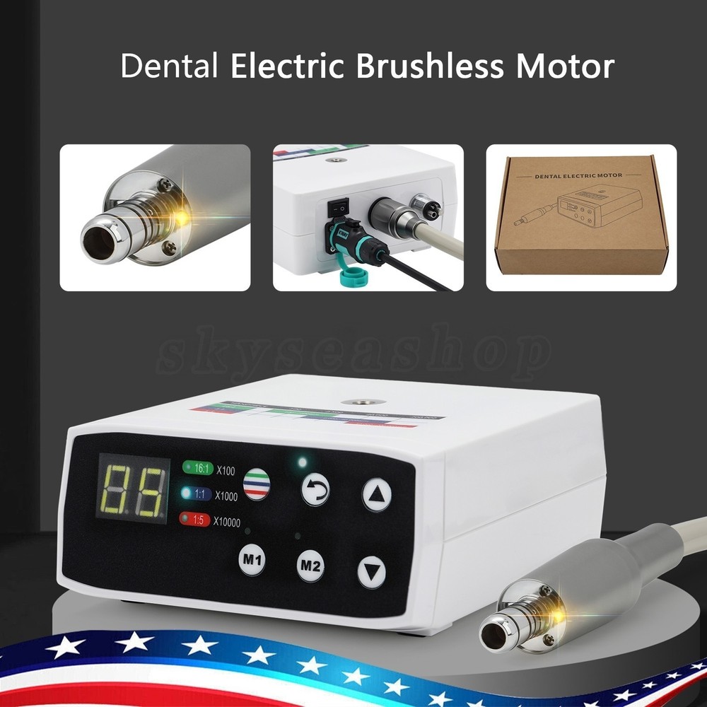 Dental Brushless LED Electric Micro Motor For NSK E-Type 1:1/16:1/1:5 Handpiece