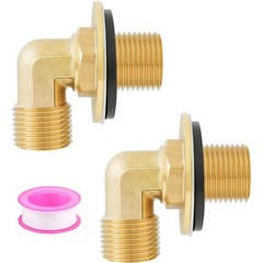 Worldwhere Wall Mount Commercial Faucet Installation 0.5 inches, Brass