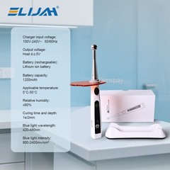 Cordless Dental Light Cure Lamp 4 Modes Metal Head LED 1S Dental Curing Light US