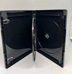 NEW! 10 14MM 4K ULTRA HD 3 – BLURAY CASE, DVD CASE WITH CLIPS, BLACK, QJ300