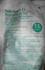 BRAUN 375257 Rate Flow Regulator II IV ADMINISTRATION SETS with extra items