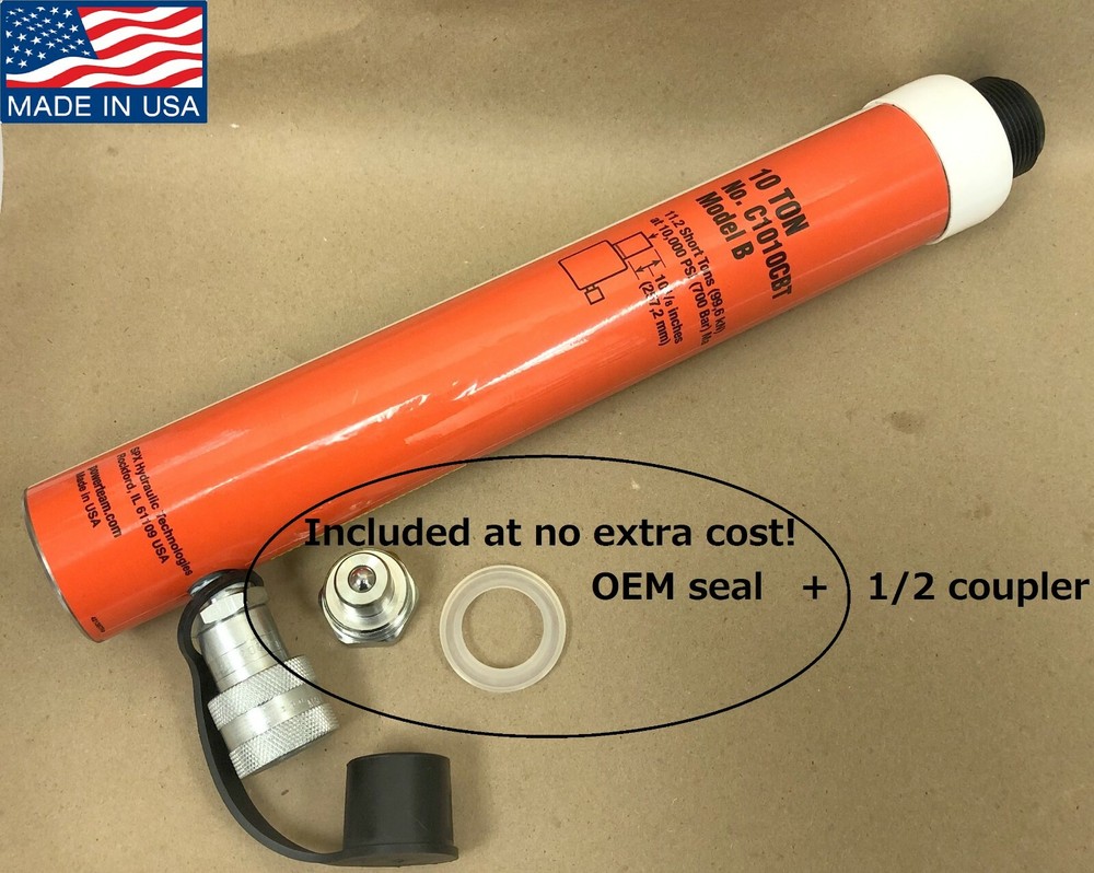C1010CBT SPX Power Team Cylinder 10 Ton Single Acting 10-1/8″ Stroke HI quality