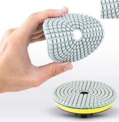 marble Countertop Install Kit concrete Wet Polisher diamond Pads Cup & Blade