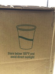 GreenStripe Clear Compostable 7oz PLA Plastic Cups, Case of 2000, Disposable Cup