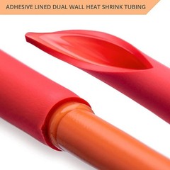 10ft 3:1 Ratio Heat Shrink Tubing Dual Wall Adhesive Glue Lined Φ1/4″ (6.4mm) US