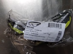 Hex Armor Safety Glasses MX350 DRK Grey CLEAR HiVis Antifog/Scratch 11-23001-04