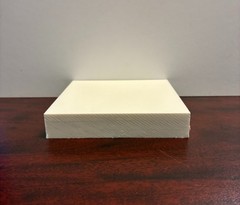 HDPE Marine Board Plastic Sheet – 3/4″ Thick (19mm) – White – 24″ x 54″