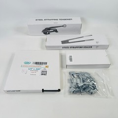 IDL Packaging Portable 1/2″ x 200′ Steel Strapping Kit, 1100 lbs Break Strength