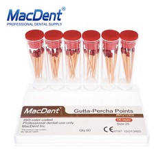 60/120pcs Dental Gutta Percha Points Full Taper 0.02/0.04/0.06 Size 15-40 45-80