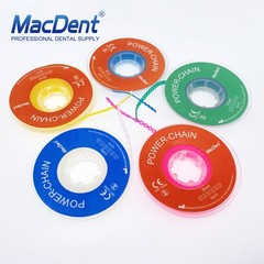 Dental Ortho Elastic Power Chain Rubber Bands Long/Short/Continuous 44 Colors