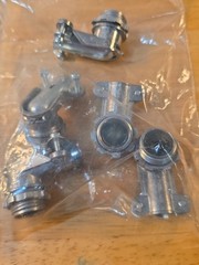 Lot 7 Conduit Locknut 1 In + 5 FMC 90 Degree Flexible Metal Connector Indoor