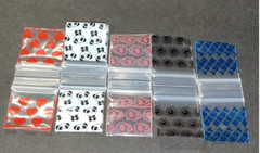 500 Apple Baggies 1010 1″ x 1″ PREMIUM RANDOM MIX 5+ STYLES (5 packs x 100)