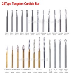 AZDENT Dental FG Fresas de carburo de tungsteno Fit Alta Velocidad pieza de mano