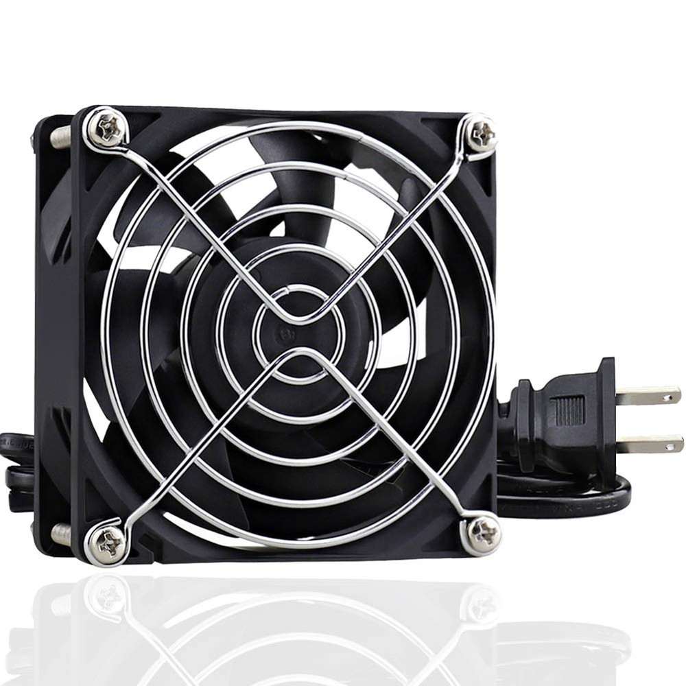 80mm x 25mm EC Axial Muffin Fan AC 110V-240V with Power Cord