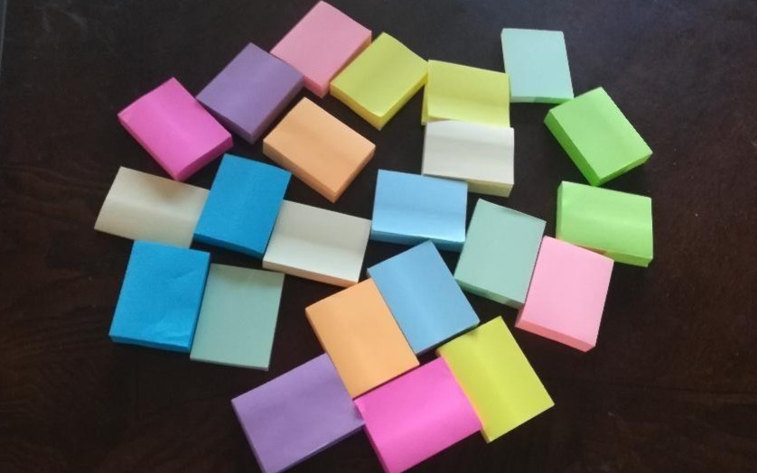 20 Pads Mini Sticky Notes 1.5×2 Inch 100 Sheets Bright Color Self Stick, New USA