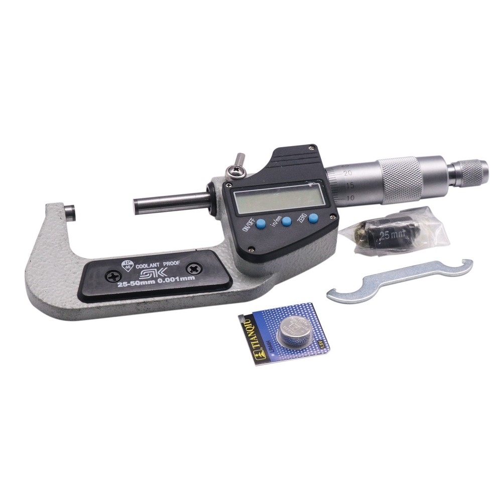 1″-2″/25-50mm 0.00005″/0.001mm Digital Electronic Outside Micrometer IP65