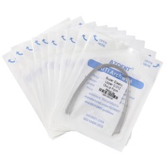 100pcs AZDENT Dental Orthodontic Super Elastic Niti Round Arch Wires Ovoid Form