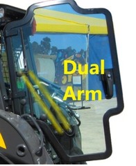 Case/New Holland – 16 Bolt Hole ½” LEXAN Polycarbonate Forestry Demo Door – Dual