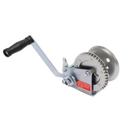 1400LB Steel Horizontal Pulling Hand Winch w/Ratchet Galvanized For Boat Trailer