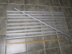 (10) 1″ x 1″ x 48″ Long .0625″ Anodized Aluminum Outside Corner Guards 90 Angle