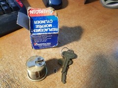 American Replacement Mortise Cylinder Model 9130 New Old Stock