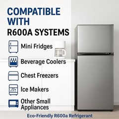 R600a Refrigerant W/Proseal and Prodry – 6oz Upright Self Sealing-3 Cans