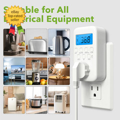 Watt Meter Plug with Backlight, Plug-In Socket Power Meter Electricity Usage Mon