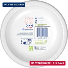 Dixie Ultra, Large Paper Bowls, 20 Oz, 56 Count, Microwave Safe, Compostable, Di