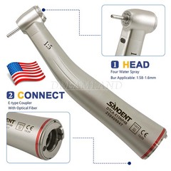 Fit NSK NL400 Dental Electric Motor + 1:5 Handpiece Fiber Optic Contra Angle