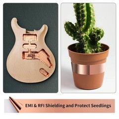 Copper Foil Tape with Conductive Adhesive for Guitar & EMI Shielding (2 x 33)