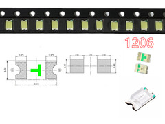 100pcs SMD LED 0402 0603 0805 1206 3528 5730 Diodes Single Chip RGB Light PCB