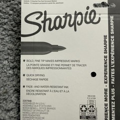 Sharpie Permanent Markers 12ct Fine Point Assorted Colors Newell USA Original