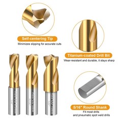 13x Spot Weld Cutter Set Double Sided 3/8″ 5/16″ Spot Welding Remover Drill Bits