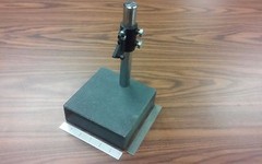6″ x 6″ Granite Check w. Fine adjustment, comparator stand #906-532-new