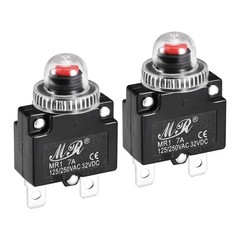 uxcell Thermal Circuit Breakers 7A 125/250V AC 32V DC Push Button Reset…