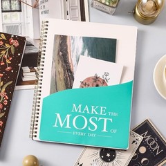 Spiral Notebook – Notebooks Bound with Back Pocket, Lined Journal…