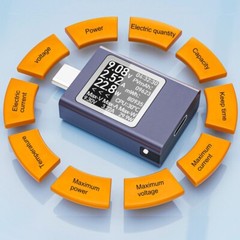 HDC 085C USB C Tester Meter 4 5~50V 0~12A High Compatibility Voltage Current