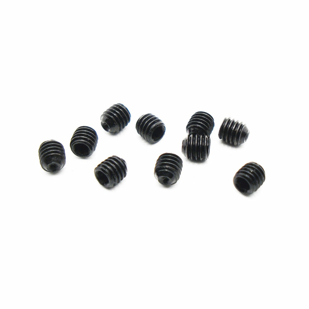 10 Pcs M3 x 3mm Set Screw Grub Screw Hex Socket – 3mm D x 3mm L x 0.5mm Pitch