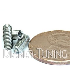 3mm x 0.50 x 8mm – Qty 10 – A2 Stainless Steel DIN 916 CUP Point Set Screws – M3