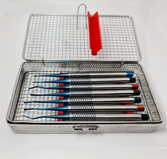 German Stainless Dental Elevator PDL Proximators/Luxating Set of 7 W/Cassette