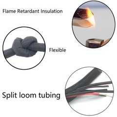 Wire Loom for High-Temperature Automotive Harness Wrap and Home Cable Management