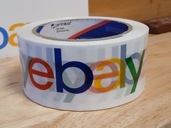 1 single roll 2″ x 75 yards eBay packing shipping carton Tape SINGLE ROLL NEW