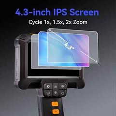 4.3″ IPS 1080P HD Screen Handheld Industrial 5m Endoscope Camera Pipe Waterproof
