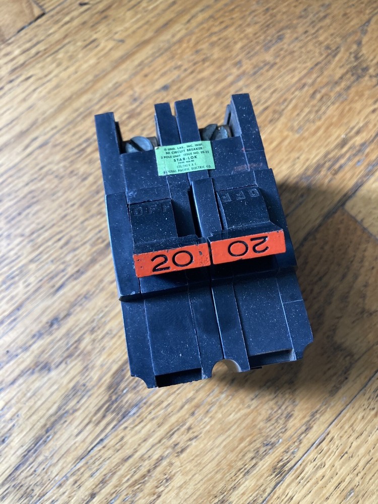 Federal Pacific NA240 20A 2 Pole Circuit Breaker *BUY THE LOT*