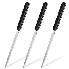 3 Pcs Letter Opener Set Stainless Steel Blade Mail Slitter Knife Office Tool