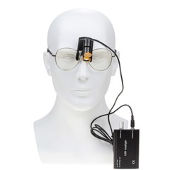 Dental 5W Portable LED Headlight with Filter Plastic Clip Dental Headlamp DY-008